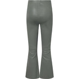 Depeche leather wear Ava RW flare 7/8 længde skindbuks i strækbar kvalitet Pants 051 Olive