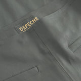 Depeche leather wear Ava RW flare 7/8 længde skindbuks i strækbar kvalitet Pants 051 Olive