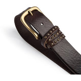 DEPECHE Bælte med nitter Belts 161 Dark brown