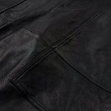 Bermuda shorts i skind (HW) / 51174 - Black - DEPECHE