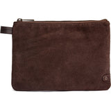 DEPECHE Bilbao clutch i ruskind Clutch 008 Chocolate