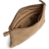 DEPECHE Bilbao clutch i ruskind Clutch 011 Sand