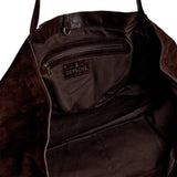 Bilbao shopper i skind og ruskind / 16982 - Chocolate - DEPECHE