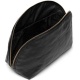 DEPECHE Blød og rummelig læder kosmetik taske Accessories 099 Black