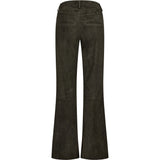 Boa HW Boot Cut Ruskindsbukser / 51418 - Dark Khaki - DEPECHE