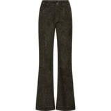 Boa HW Boot Cut Ruskindsbukser / 51418 - Dark Khaki - DEPECHE