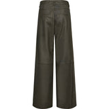 Boa HW Wide Skindbukser / 51264 - Khaki - DEPECHE