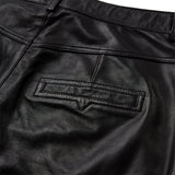 Depeche leather wear Boa skinny leg skindbuks Pants 099 Black