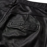 Depeche leather wear Boa skinny leg skindbuks Pants 099 Black