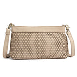 DEPECHE Clutch skindtaske med perforeret mønster Small bag / Clutch 177 Cream
