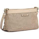 DEPECHE Clutch skindtaske med perforeret mønster Small bag / Clutch 177 Cream