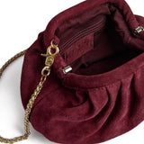 Clutch taske i blødt ruskind / 16952 - Ox Blood - DEPECHE