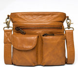 DEPECHE Cool crossbody taske i kvalitetslæder Crossover 014 Cognac