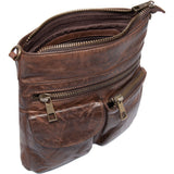 DEPECHE Cool crossbody taske i kvalitetslæder Crossover 068 Winter brown