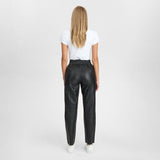 Depeche leather wear Cool loose fit Belle læderbukser i blød kvalitet Pants 099 Black