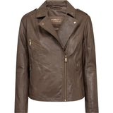 Cool Noora biker skindjakke / 50964 - Latte - DEPECHE