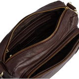 Crossover taske med front lomme / 14132 - Coffee - DEPECHE