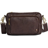 Crossover taske med front lomme / 14132 - Coffee - DEPECHE