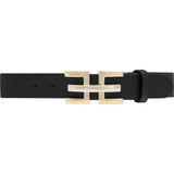 DEPECHE Eksklusivt læderbælte med smukt spænde Belt 099 Black
