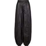 Depeche leather wear Ella ballon bukser i blødt lammeskind Pants 099 Black