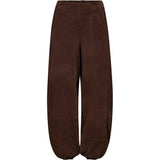 Depeche leather wear Ella ballon bukser i blødt ruskind Pants 067 Dusty brown