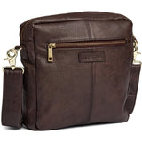 Enkel crossover taske i skind / 13606 - Coffee - DEPECHE