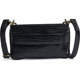Fashion Favourites croco clutch i skind / 17132 - Black croco - DEPECHE