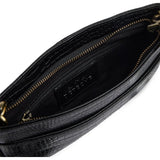 Fashion Favourites croco clutch i skind / 17132 - Black croco - DEPECHE