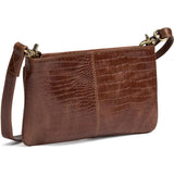 DEPECHE Fashion Favourites croco clutch i skind Clutch 326 Cognac Croco