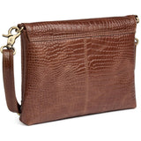 DEPECHE Fashion Favourites croco clutch i skind Clutch 326 Cognac Croco