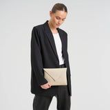 DEPECHE Fashion Favourites croco clutch i skind Clutch 325 Sand Croco