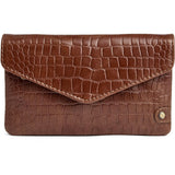 DEPECHE Fashion Favourites croco pung i skind Purse / Credit card holder 326 Cognac Croco