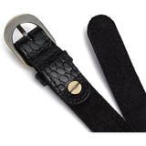 Fashion Favourites croco smalt bælte / 17138 - Black croco - DEPECHE