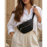 Feminin bumbag i blød skindkvalitet / 12346 - Black - DEPECHE