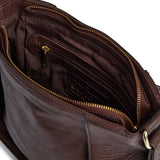 Feminin skind crossover taske / 17116 - Coffee - DEPECHE