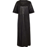 Fia skindkjole / 51354 - Black - DEPECHE