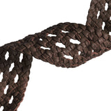Flettet talje bælte i lækker skindkvalitet / 16062 - Brown - DEPECHE
