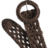 Flettet talje bælte i lækker skindkvalitet / 16062 - Brown - DEPECHE