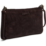 Håndflettet ruskinds-clutch / 17078 - Chocolate - DEPECHE