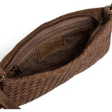 DEPECHE Håndflettet ruskinds-clutch Small bag / Clutch 007 Mud