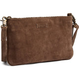 DEPECHE Håndflettet ruskinds-clutch Small bag / Clutch 007 Mud