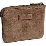DEPECHE Håndflettet ruskinds pung/kortholder Purse / Credit card holder 007 Mud