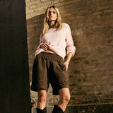 Depeche leather wear Hanna ruskind shorts Shorts 067 Dusty brown