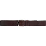 DEPECHE Jeansbælte i skind med hulmønster Belt 161 Dark brown