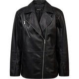 Depeche leather wear Jila Biker Blazer Blazer 099 Black