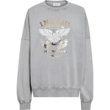 Jill sweatshirt i loose fit / 100392 - Light Grey Washed - DEPECHE