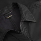 Julia kortærmet skindskjorte / 51210 - Black - DEPECHE