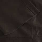 Julia kortærmet skindskjorte / 51210 - Chocolate - DEPECHE