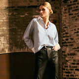 Karen stripe skjorte / 100416 - Blue Stripe - DEPECHE