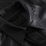 Depeche leather wear Kelly lang læderksjorte Dress 099 Black